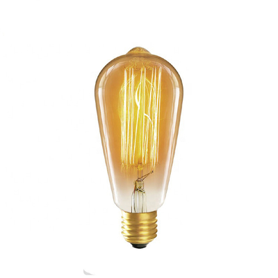 Lange Lebensdauer 6W Dimmable LED Filament Glühbirne in Bernstein warmes gelbes Licht für E26 Basis
