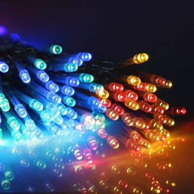 200LED RGB Solargartenlampen Wasserdichte Weihnachtsstringbeleuchtung für den Außenbereich IP65