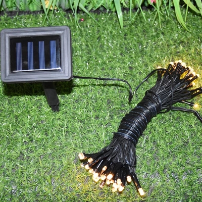 200LED RGB Solargartenlampen Wasserdichte Weihnachtsstringbeleuchtung für den Außenbereich IP65