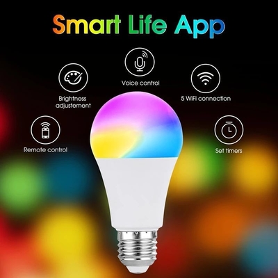 80lm/w Lampe Lichtwirksamkeit Tuya Anwendungssteuerung Smart LED Glühbirne mit Wi-Fi