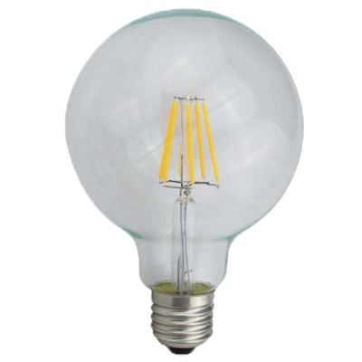 110 lm/w E26 E27 9W G125 G95 LED-Glühlampe mit dimmbare Funktion und Bernsteinglas