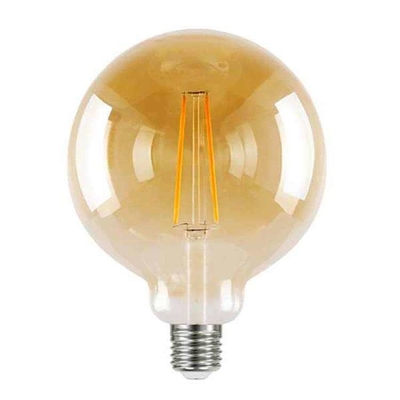110 lm/w E26 E27 9W G125 G95 LED-Glühlampe mit dimmbare Funktion und Bernsteinglas